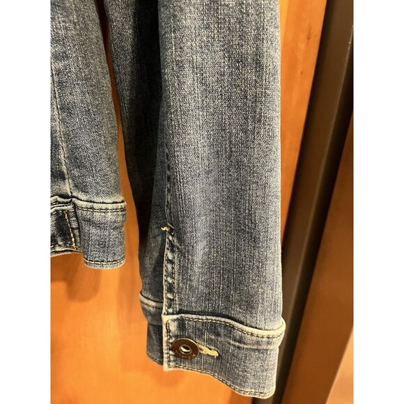 Wrangler Womens Denim Jacket Blue Sz L Authentic Western Trucker VGC - Picture 9 of 16